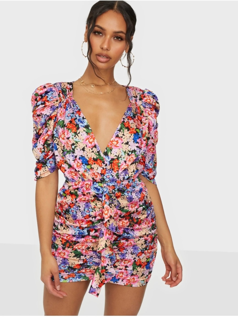 For Love & Lemons Bouquet Mini Dress in
Cobalt Sz Small LIKE NEW